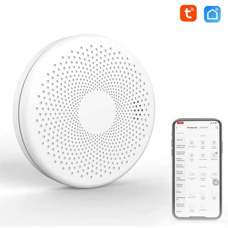Czujnik dymu i tlenku węgla 2 w 1 Tuya Wifi do użytku domowego