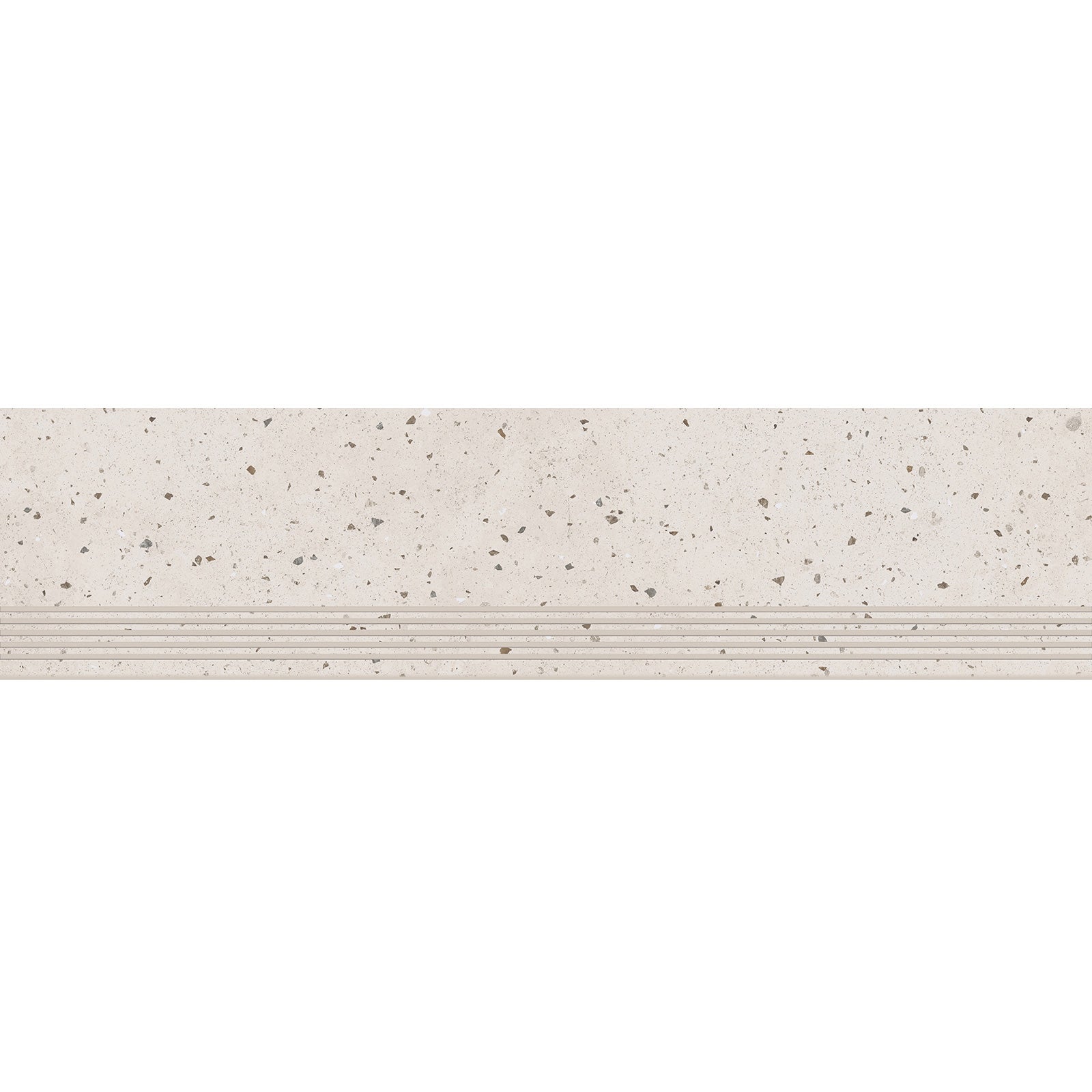 Gres szkliwiony stopnica TERRAZZO grey mat 29,8x119,8 gat. I Cersanit