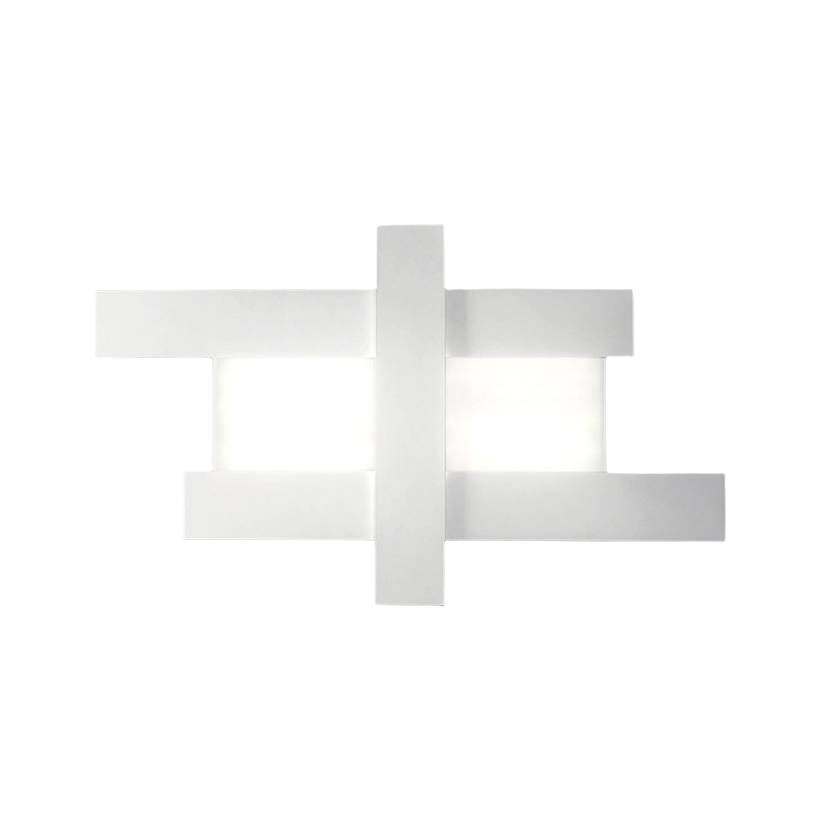 Lampa sufitowa LED DOHA P/G 50W 4470 lm 3000 K, biała – lampa sufitowa do wnętrz, wykonana z aluminium i dwustronnego metakrylanu – Gealuce