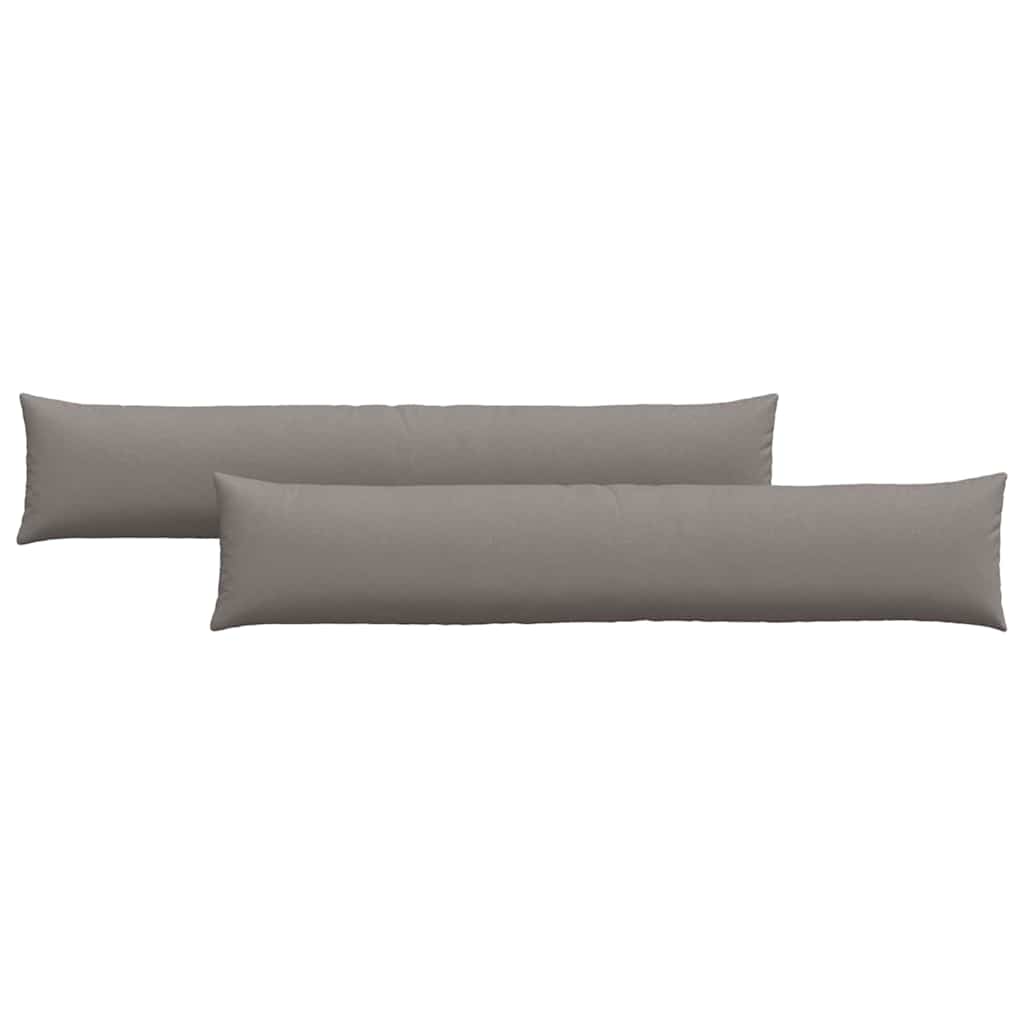 Poduszki na sofę 2 pcs Ciemnoszary 200 x 40 cm tkanina