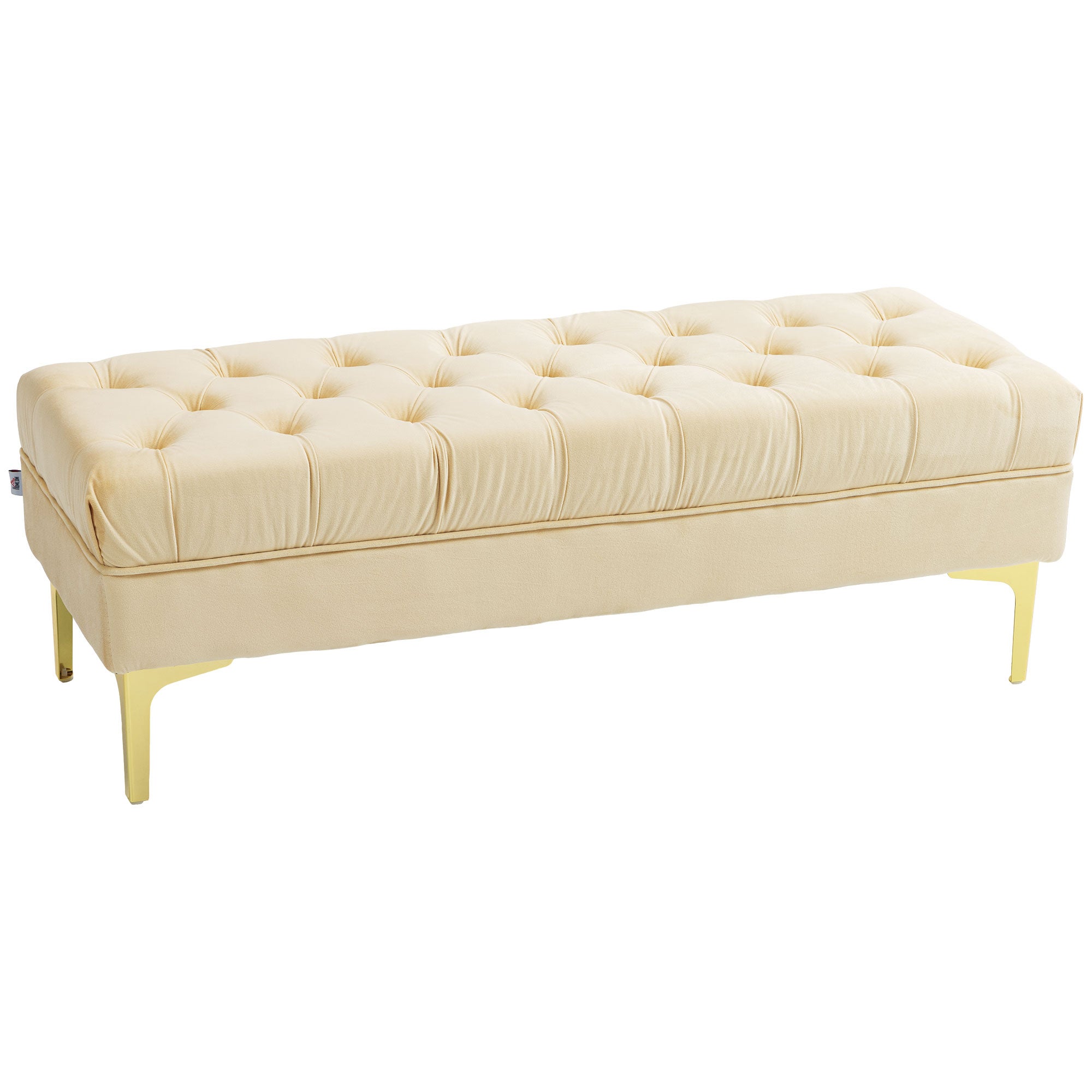 Tapicerowana ławka/ławka do użytku na końcu łóżka, w klasycznym, eleganckim stylu, wymiary: 118 dł. x 45 szer. x 42 wys. cm