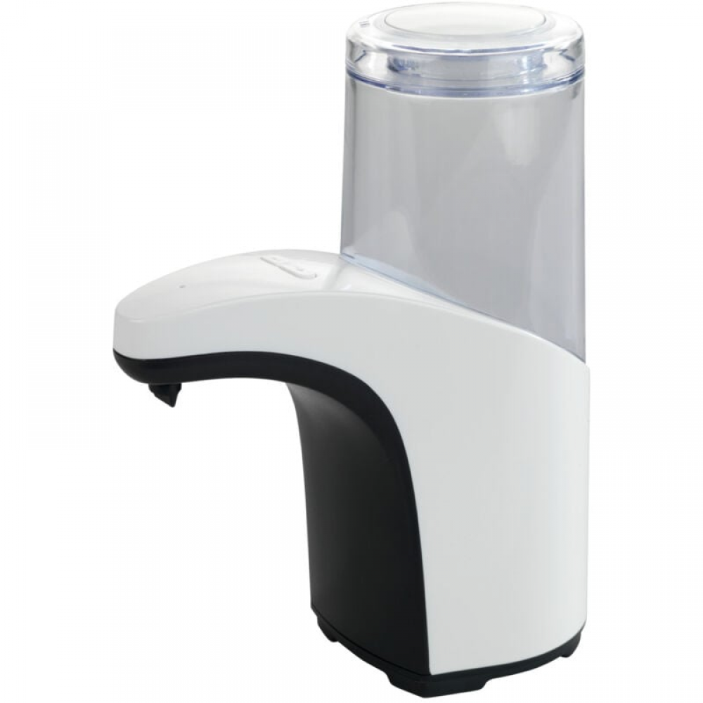 Dozownik mydła w płynie, automatyczny bezdotykowy dozownik do dezynfekcji rąk na podczerwień, pojemność 300 ml, plastik, 8x19,5x15 cm, kolor biały