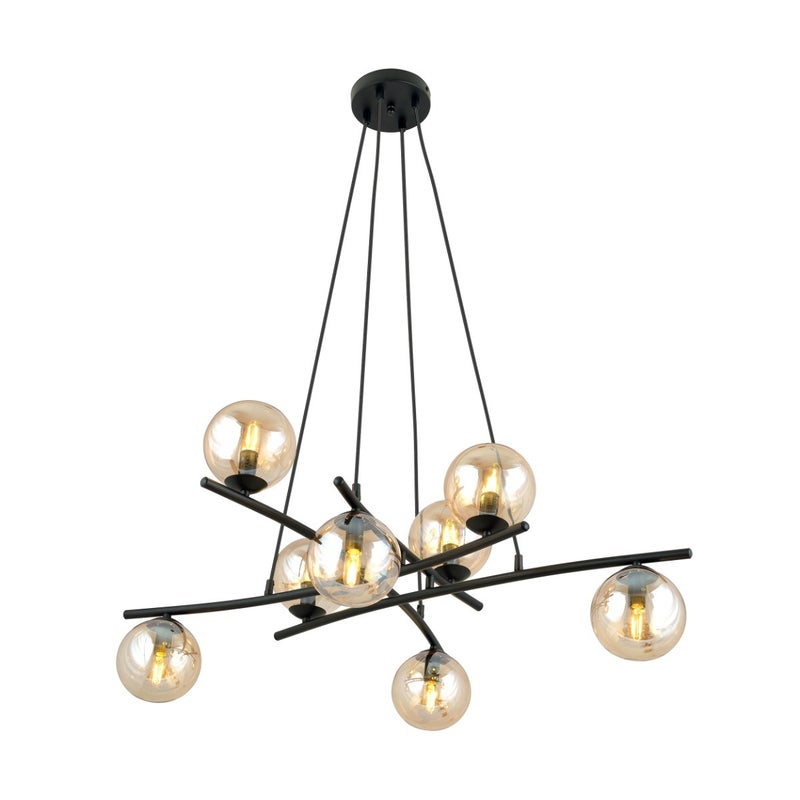 Lampa wisząca żyrandol ESSA 8 MIODOWY Emibig 1204/8