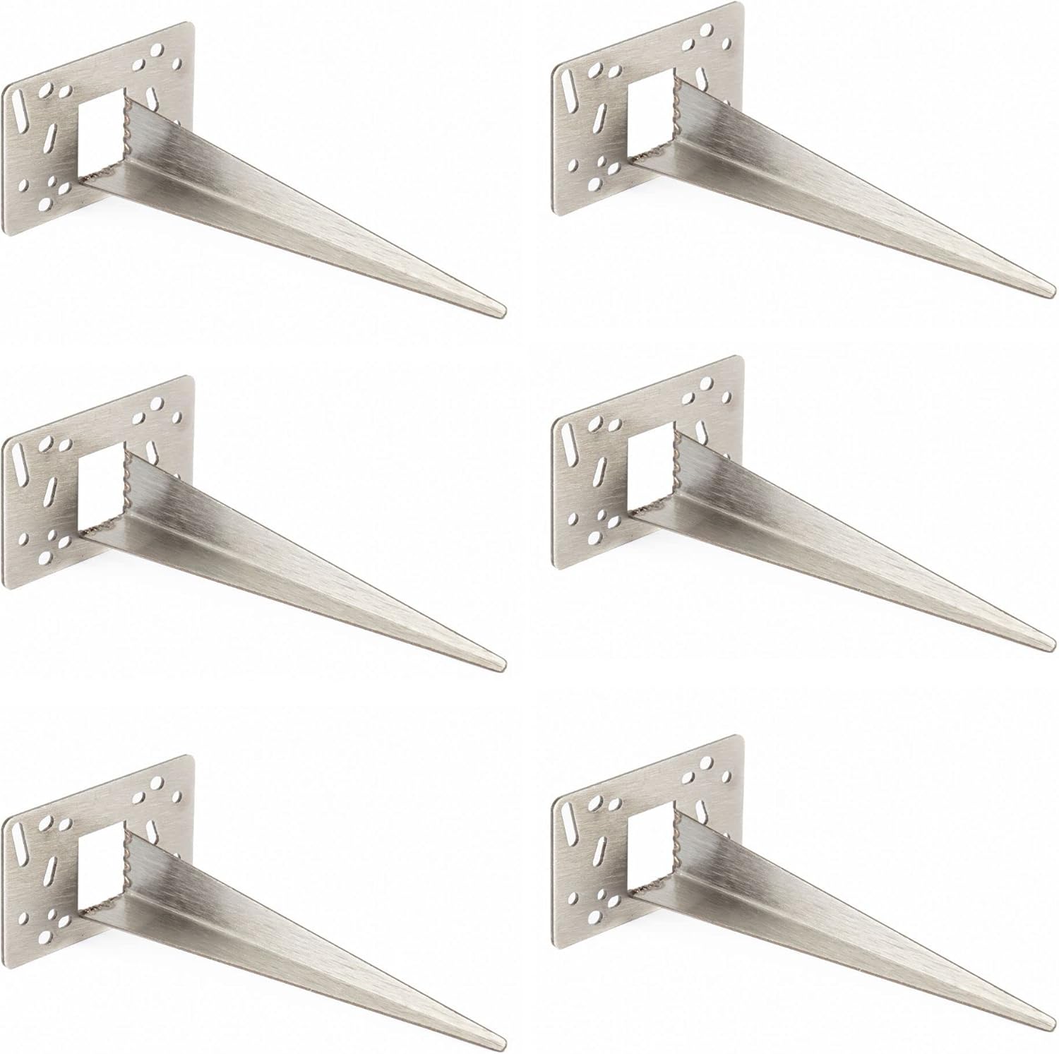 Novatool 6X estaca jardim 10x6x18cm aço inoxidável âncora solo