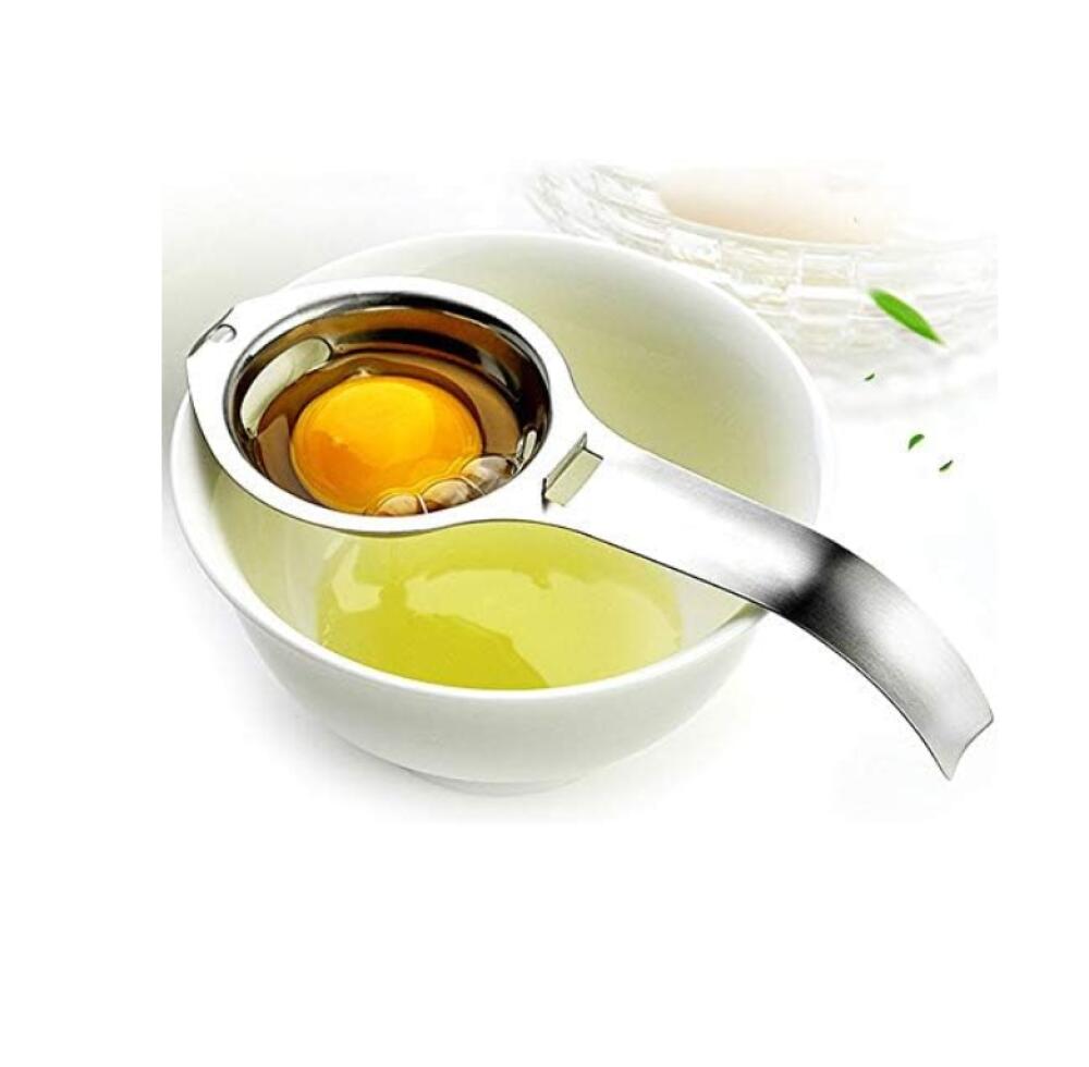 Separator żółtka ze stali nierdzewnej - Materiał spożywczy - Separator żółtka - Łyżka - Narzędzie kuchenne