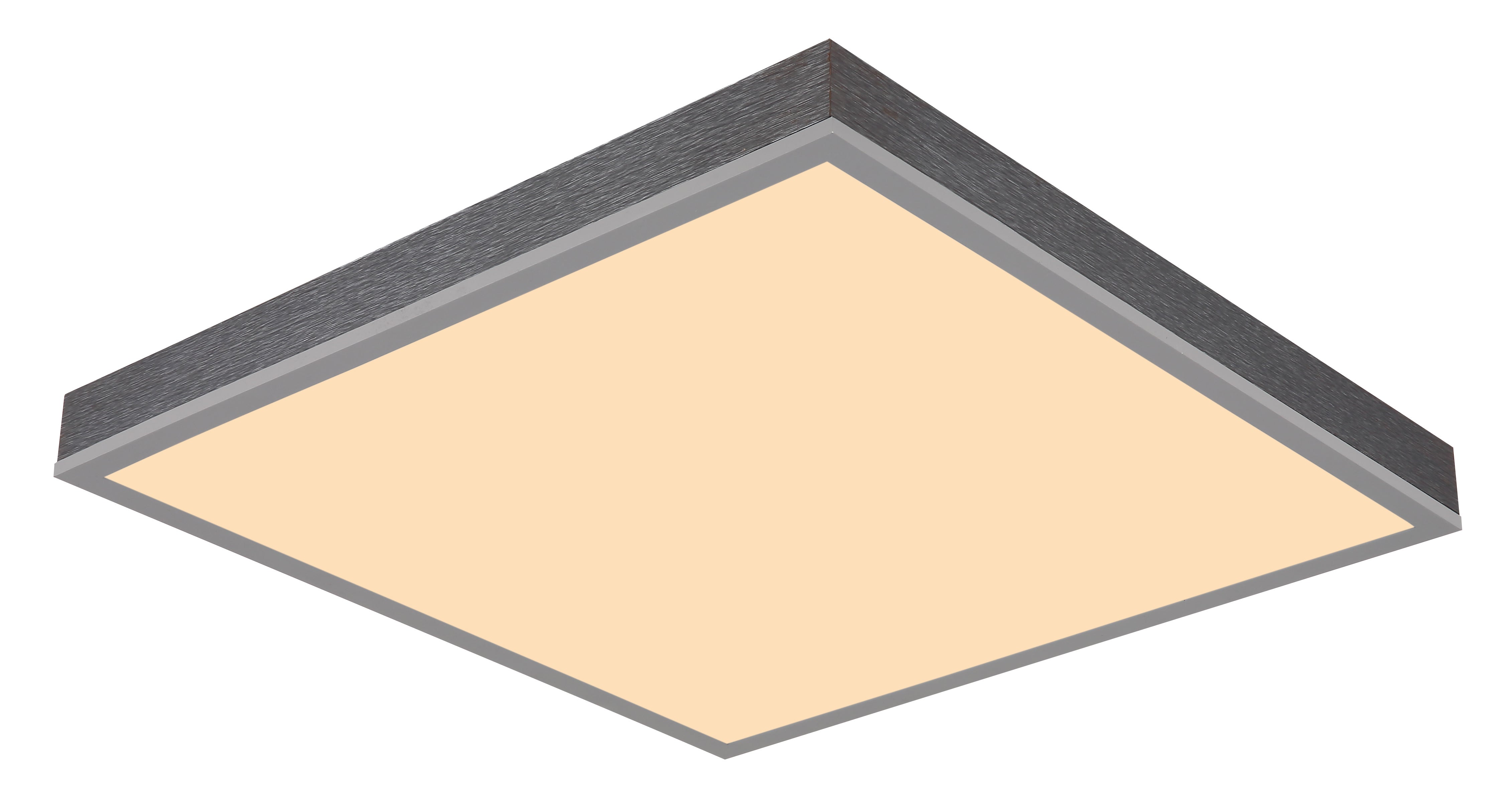 Srebrna aluminiowa lampa sufitowa, LED