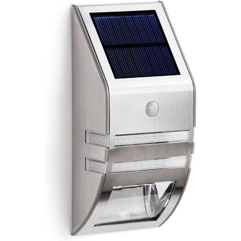 Wodoodporna lampa solarna zewnętrzna z czujnikiem ruchu - Stal nierdzewna - Kinkiety zewnętrzne - Z funkcją
