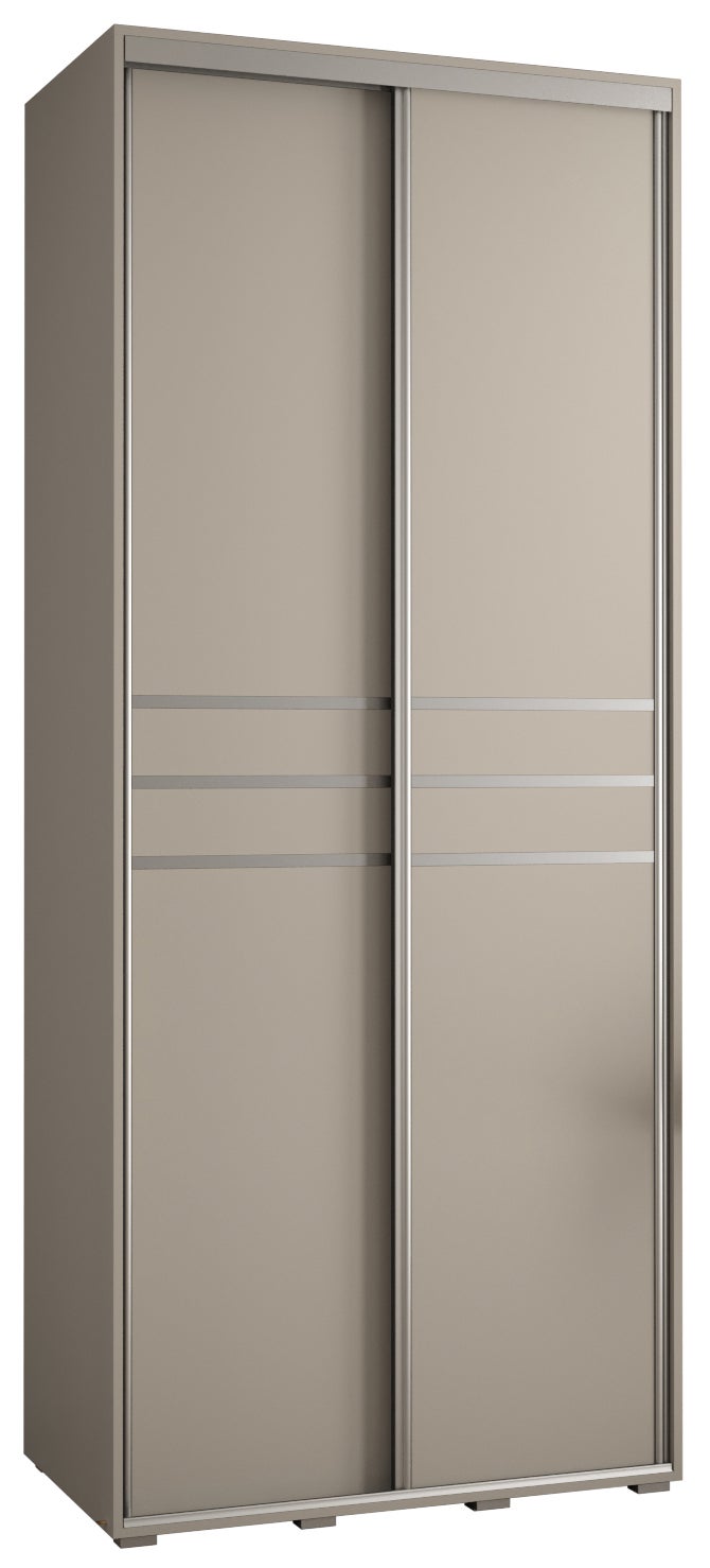Szafa przesuwna wysoka Dakota 10 110 x 45 x 235,2 cm kaszmir + u. Srebrny - Abiks Meble