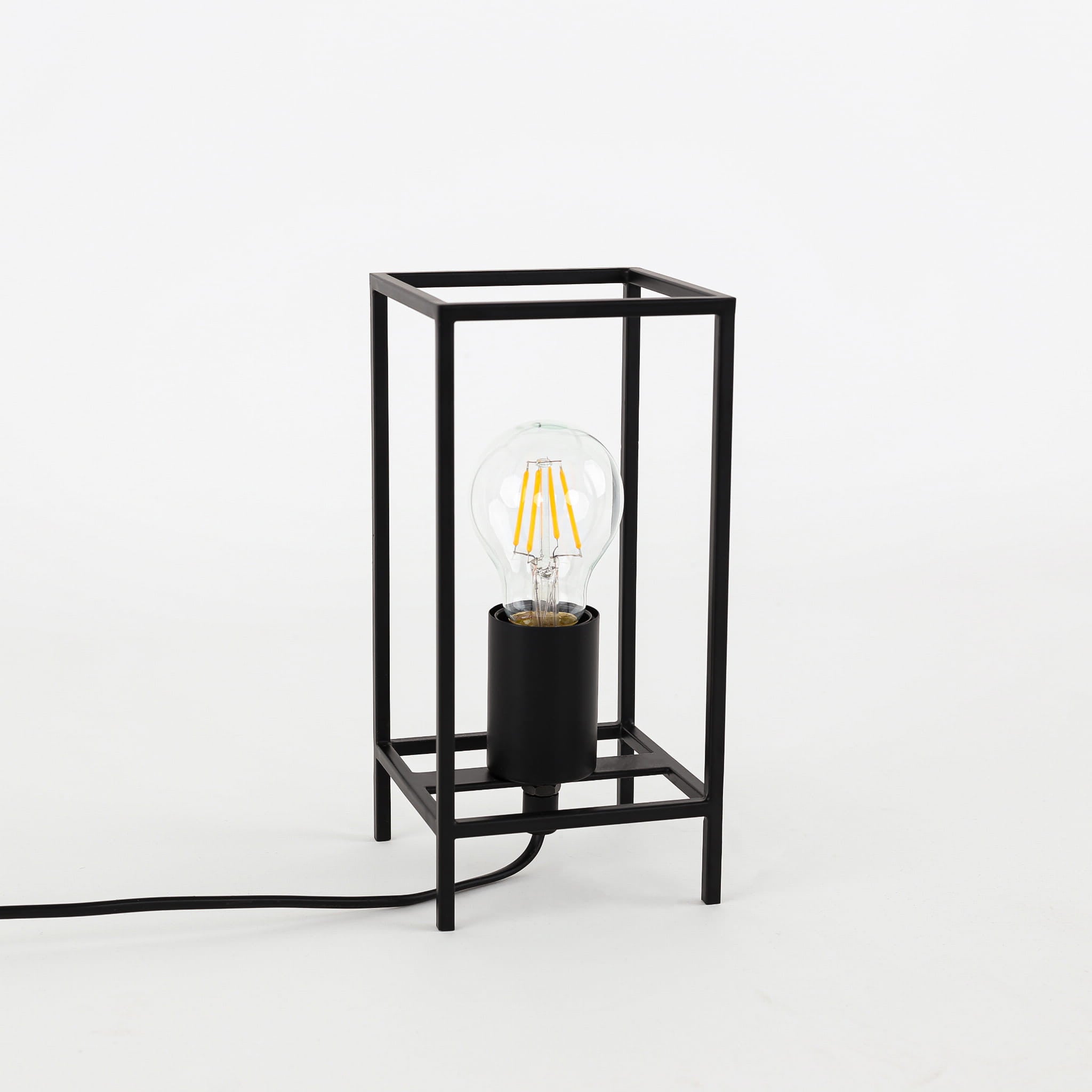 Lampa stołowa industrialna MELANDO czarna 1xE27x40W Italux