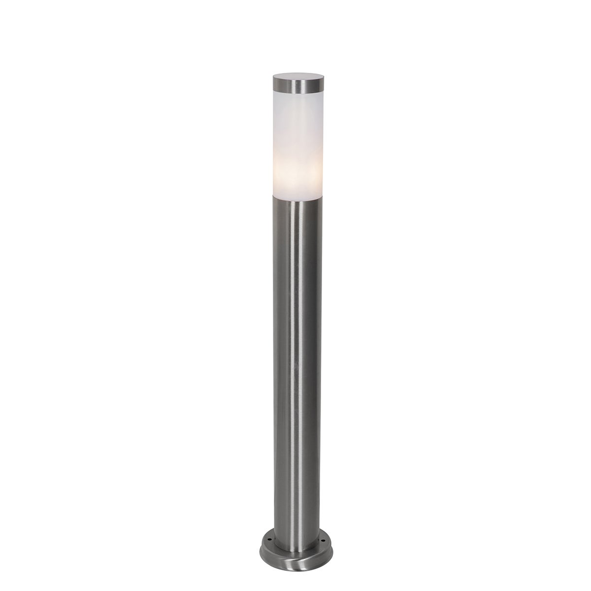 Qazqa nowoczesny lampa słupkowa do ogród - Rox - stal, max. 20w, kompatybilny z żarówką LED, e27, 80cm, IP44