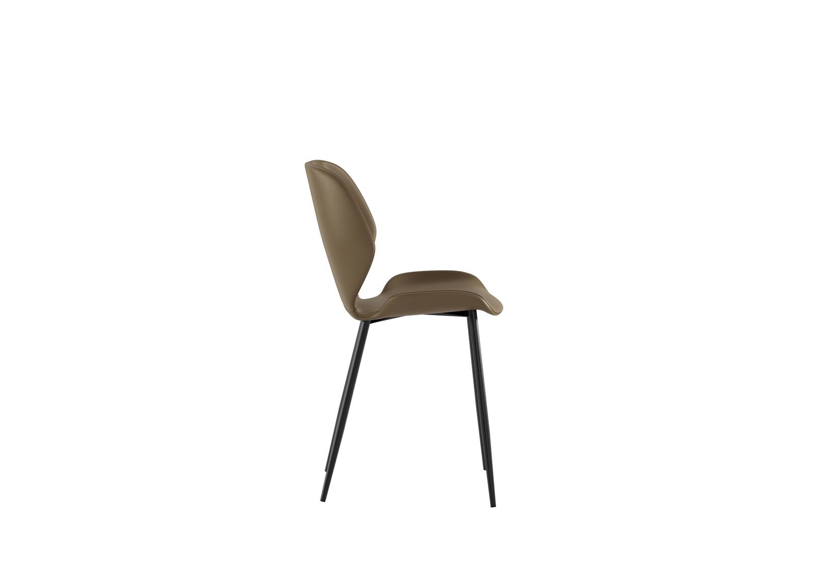 Chaise en soft-touch 55cm x 45cm H. 83cm