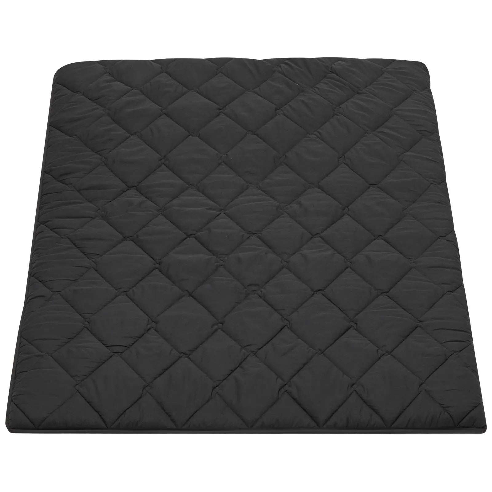 Materac podłogowy futon czarny premium 203 x 137 cm tatami 9 warstw spanie