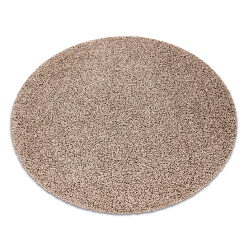 Dywan SOFFI koło shaggy 5cm beż koło 120 cm