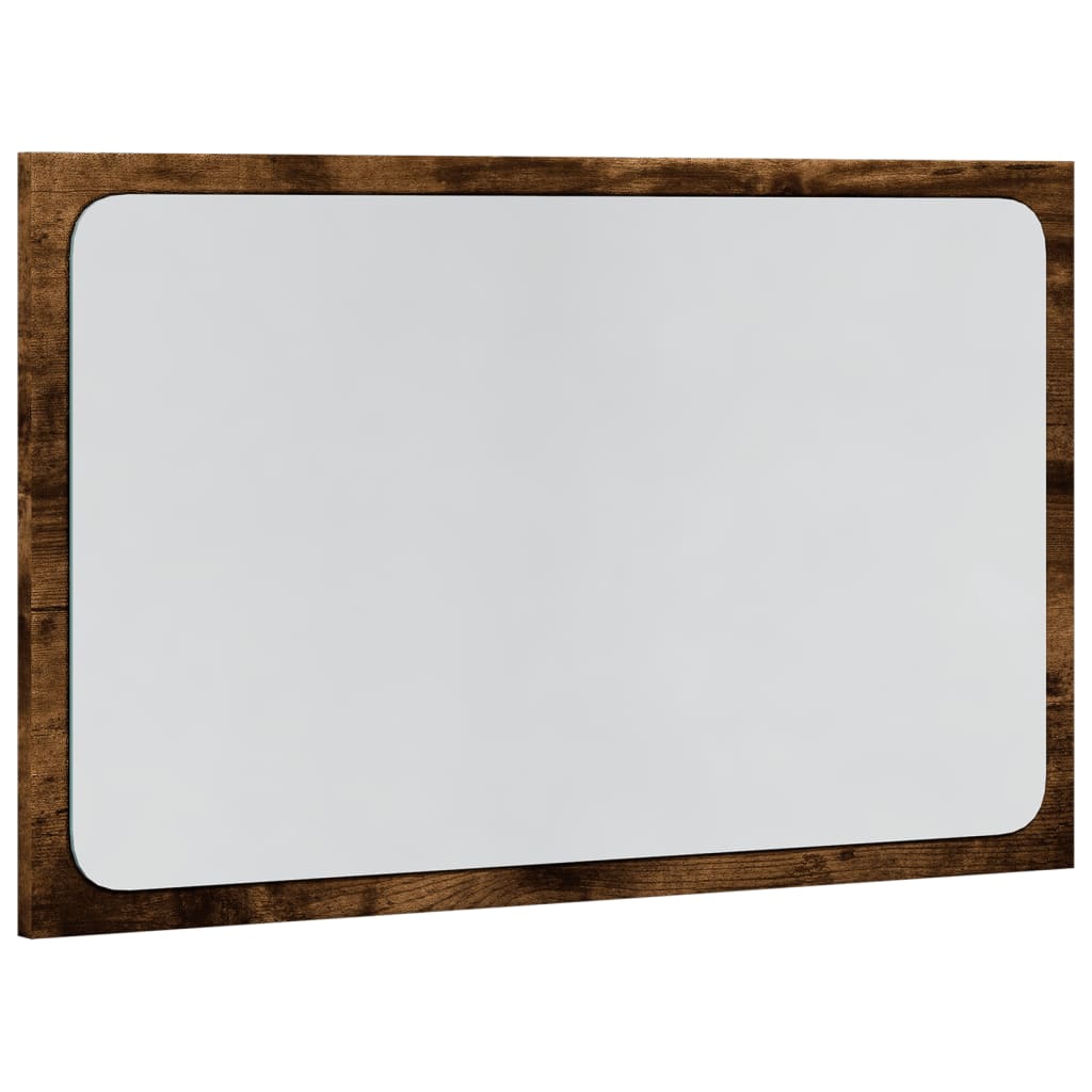 Lustro łazienkowe z LED, dąb sonoma, 60x8,5x38 cm