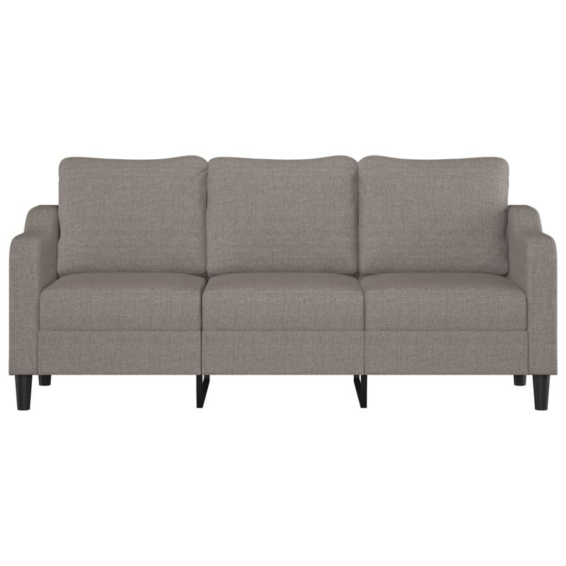 Sofa 3-osobowa, kolor taupe, 180 cm, tapicerowana tkaniną