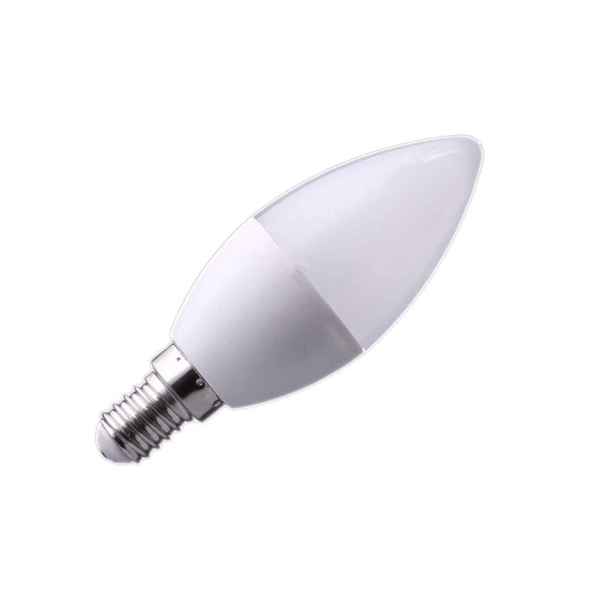 Zestaw 10x żarówka LED E14, cienkie gniazdo żarówki, 7W C37, 7W, przysłona 330º (ciepła biel 3000K)