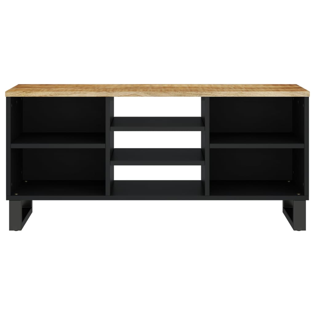 Szafka RTV, 100x33x46 cm, mango i materiał drewnopochodny