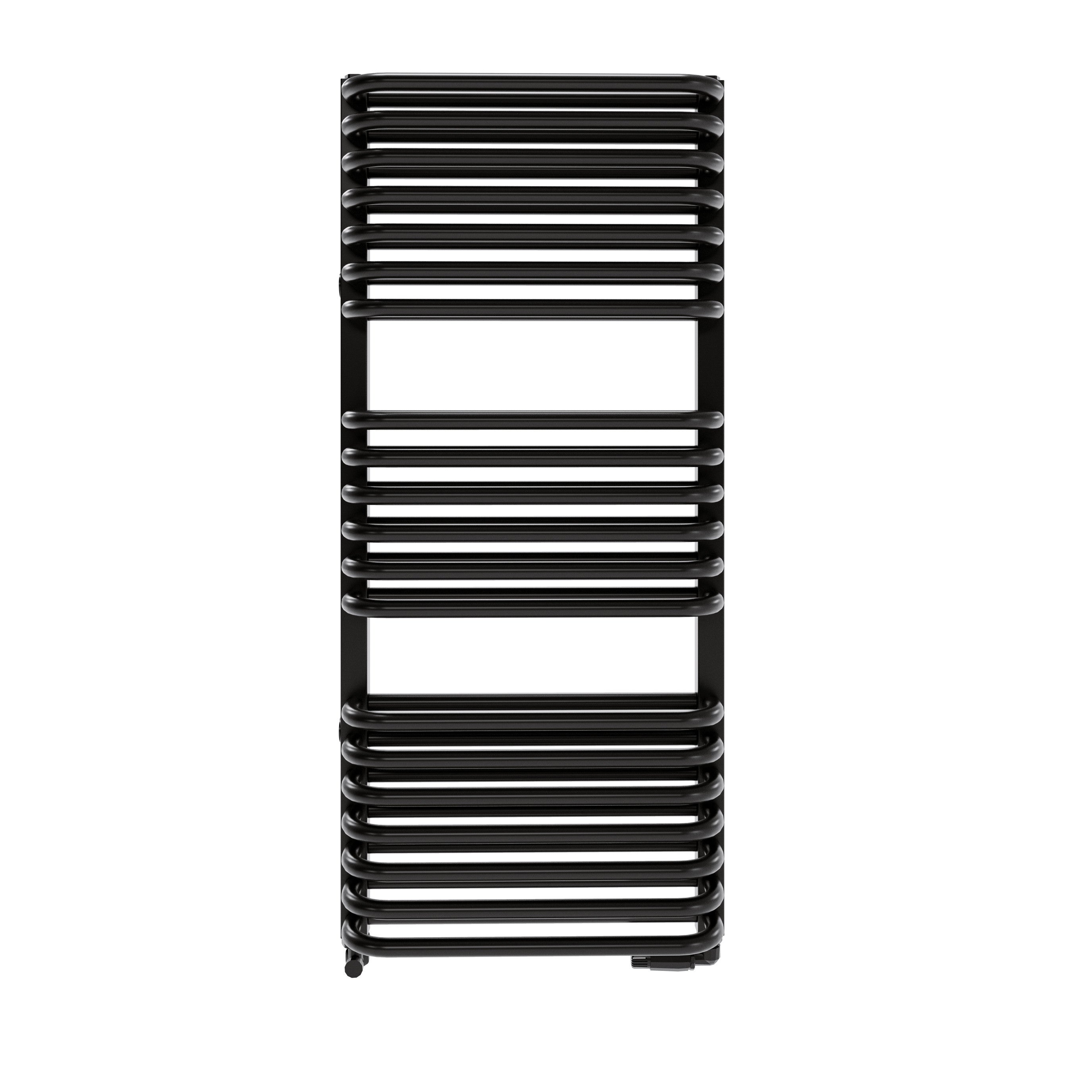 Grzejnik łazienkowy Stark 96x43 cm czarny mat Roz 40cm 691W LUXRAD