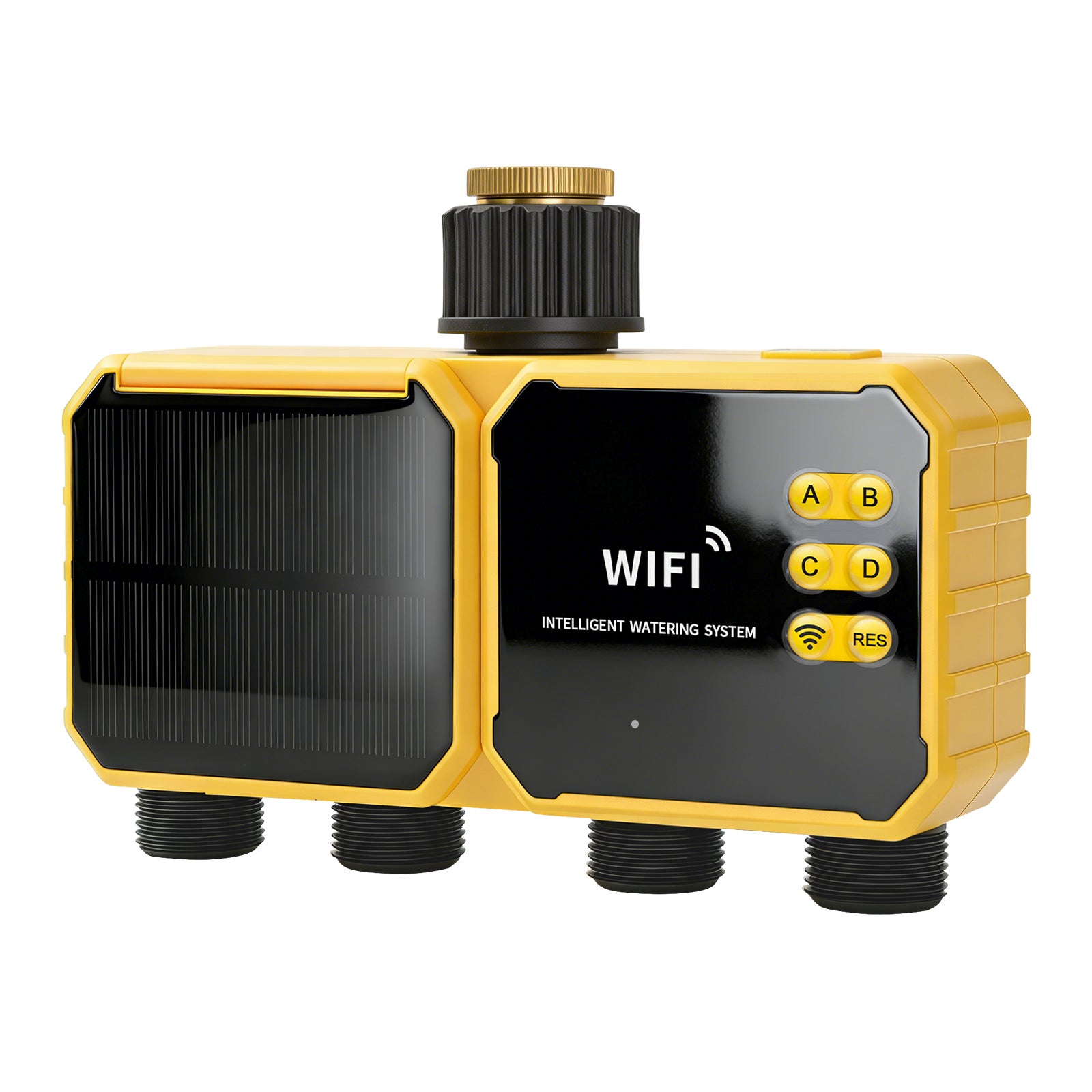 WiFi Solar nawadnianie Timer z deszcz czujnik, zewn. Smart Water Controller, G3/4" Imperial Thread Inlet/Outlet