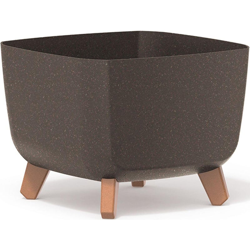 Doniczka Gracia Square Eco Wood 29x29 cm Kawa