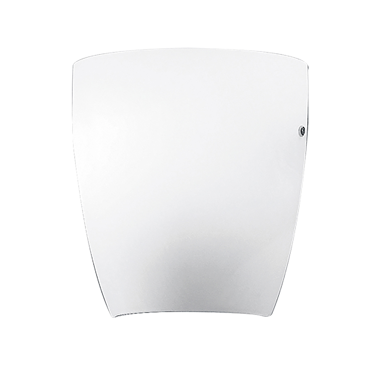 Kinkiet z serii Kawa 22 cm – satynowo-białe szkło i metal z gniazdem LED E27 – RossiNi Group