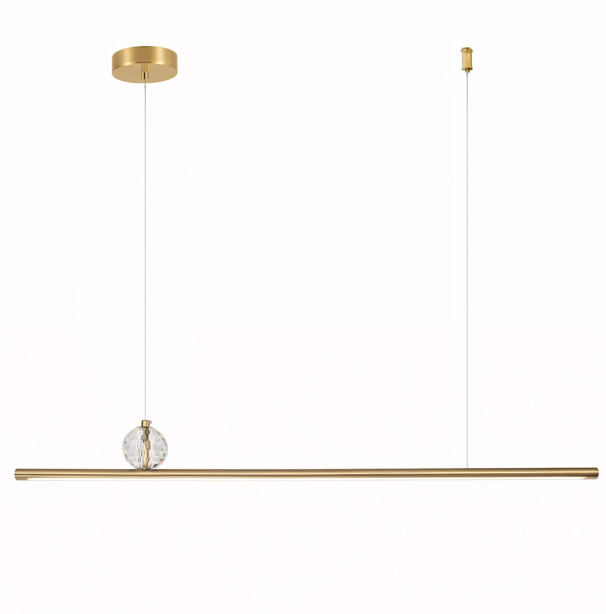 Lampa Sufitowa Wisząca Toolight App1778-Cp Złoty Szczotkowany