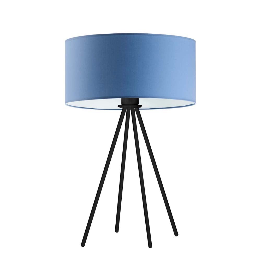 Lampka nocna na biurko lampa biurkowa LED z abażurem walec 30cm SOLARIS