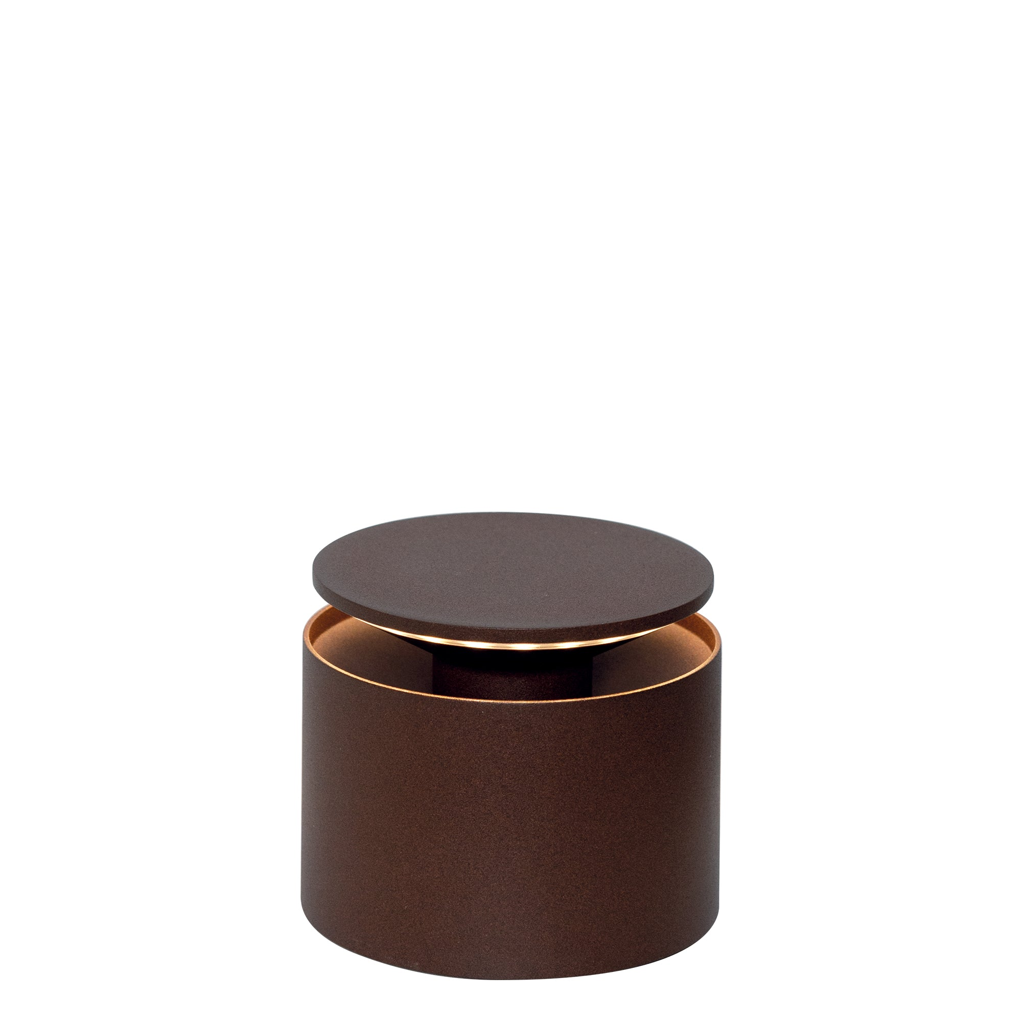Przenośna i ładowalna lampa stołowa LED Push Up Corten