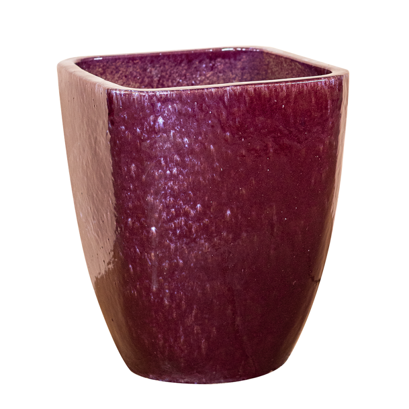 Donica ceramiczna Provencelia VAUBAN Liliowy, sred.34 x H43 cm, mrozoodporna, rękodzieło, szkliwiona