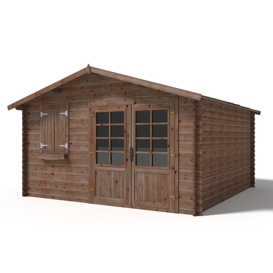 Domek ogrodowy ALTANKA 16 m2 - 4x4 m - 28 mm, drewniany, impregnowany, DOM181, 1szt.
