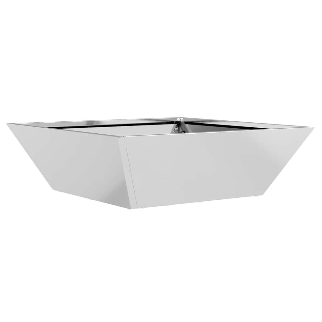 Doniczka ogrodowa Srebrny 50 x 50 x 15 cm Stal Galwanizowana
