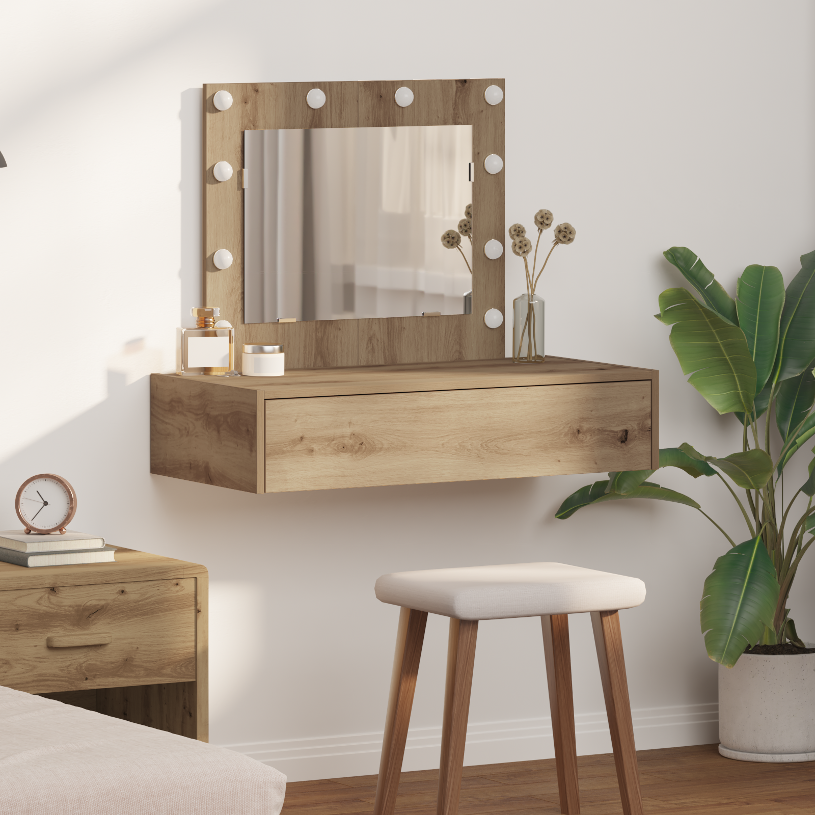 vidaXL Toaletka Brązowy 83 x 40 x 70 cm Materiał drewnopochodny