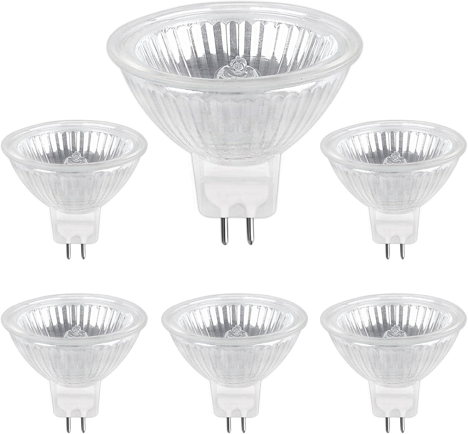Żarówka halogenowa GU5.3 35 W 12 V, 400 lm, ciepła biel, 2700 K, ściemnialna, halogenowa żarówka punktowa MR16, opakowanie 6 sztuk [klasa energe
