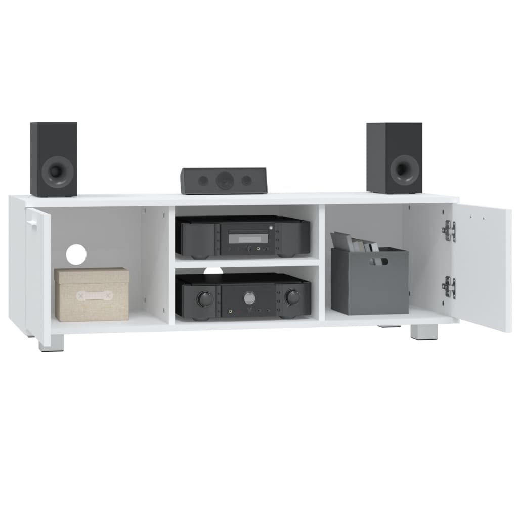 SYFAX™ Móvel de TV 120x40,5x35 cm derivados de madeira branco