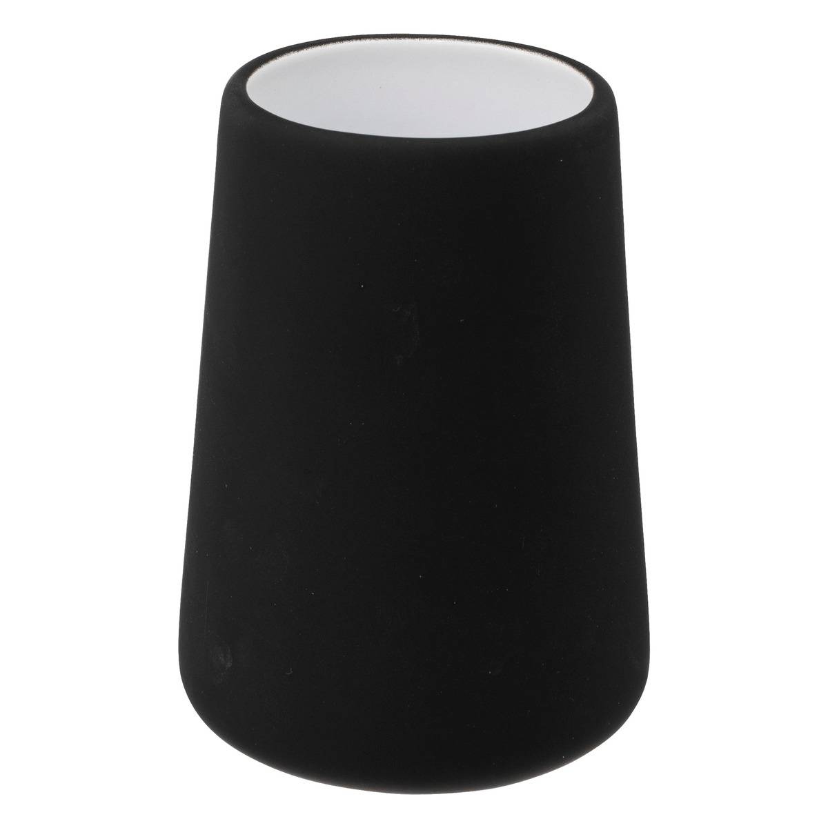 KUBEK ŁAZIENKOWY Colors czarny CERAMICZNY minimalistyczny