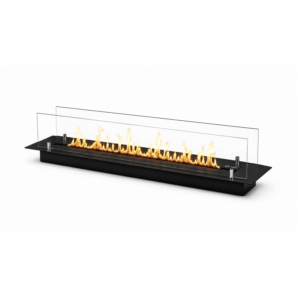 Kominek bioetanolowy 90 cm, czarny, wbudowany palnik TOPLINE DF900VBLACK