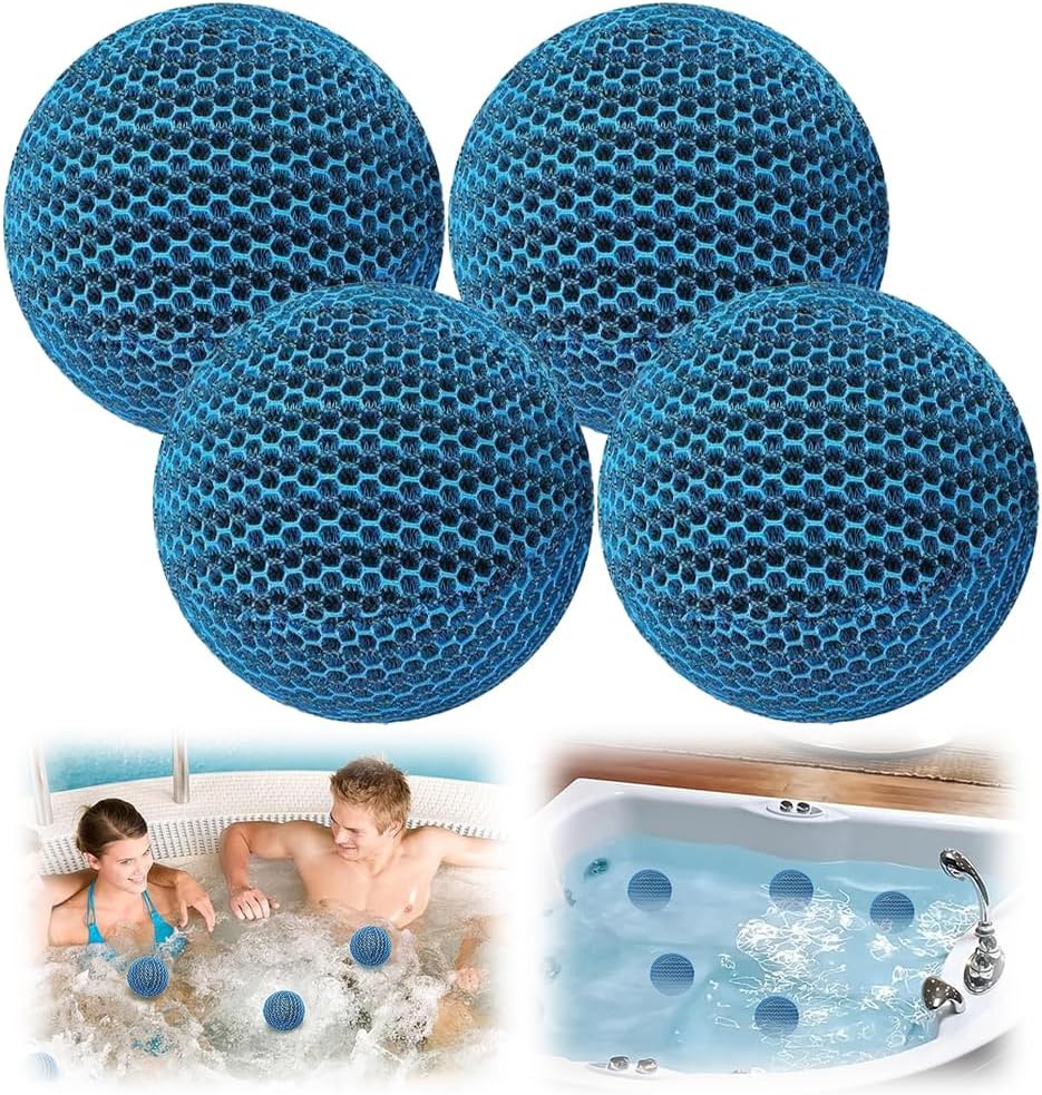 Zestaw 4 absorberów piany do spa, chłonna pianka wielokrotnego użytku do usuwania piany, do akcesoriów spa, basenu i spa