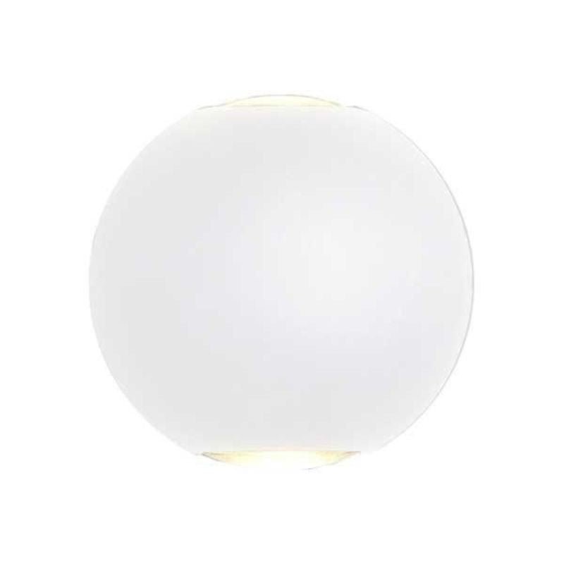 Designerska Lampa Ścienna LED z Podwójną Wiązką IP54 6W - Biała Ciepła 2300K - 3500K / Biała - SILUMEN