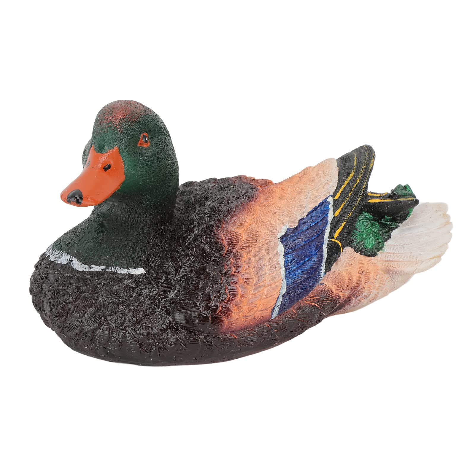 Realistyczna rzeźba kaczki, ozdobny ornament do ogrodu, stawu, biura, żywica s