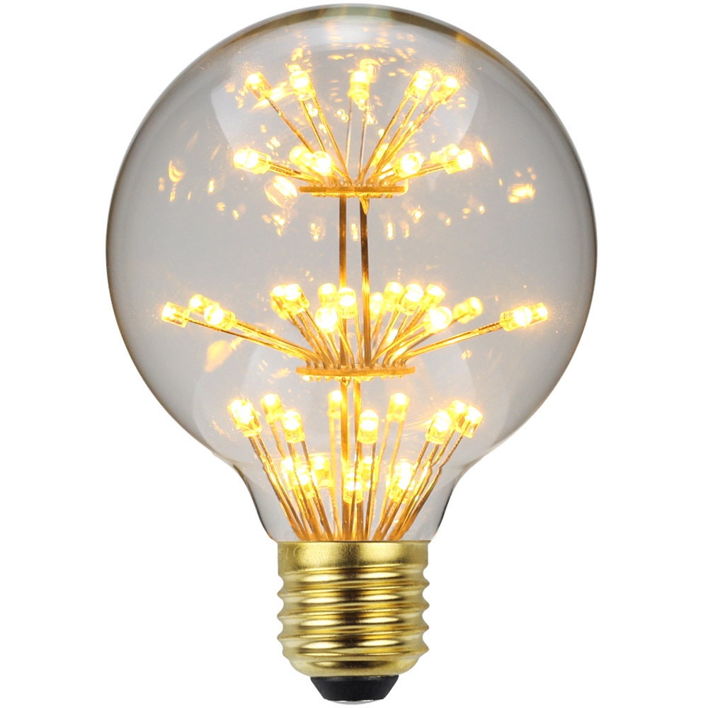 Dekoracyjna żarówka LED w stylu Edisona, G80, 3 W, ciepła biel 2200 K, 250 lm, trzonek E26, odpowiednik 25 W, nieściemnialna (G80)