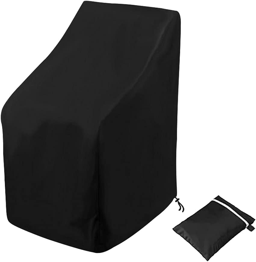 Wodoodporne pokrowce na krzesﾅＢ skﾅＢdane, pokrowce na meble ogrodowe, pokrowce na krzesﾅＢ skﾅＢdane Oxford 210D na leﾅｼaki(89 x 89 x 120 cm)