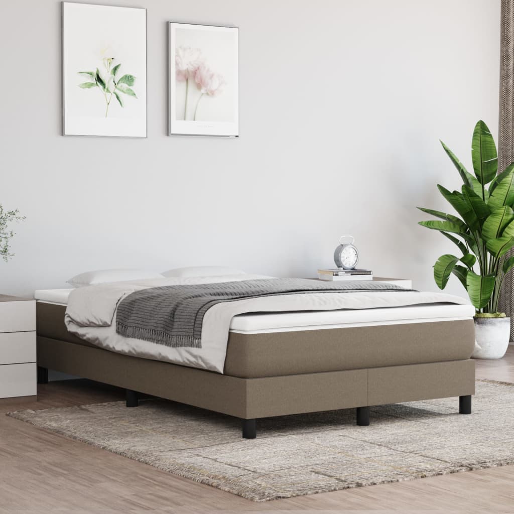 Materac kieszeniowy, średnia twardość, kolor taupe, 120x200x20 cm, tkanina vidaXL