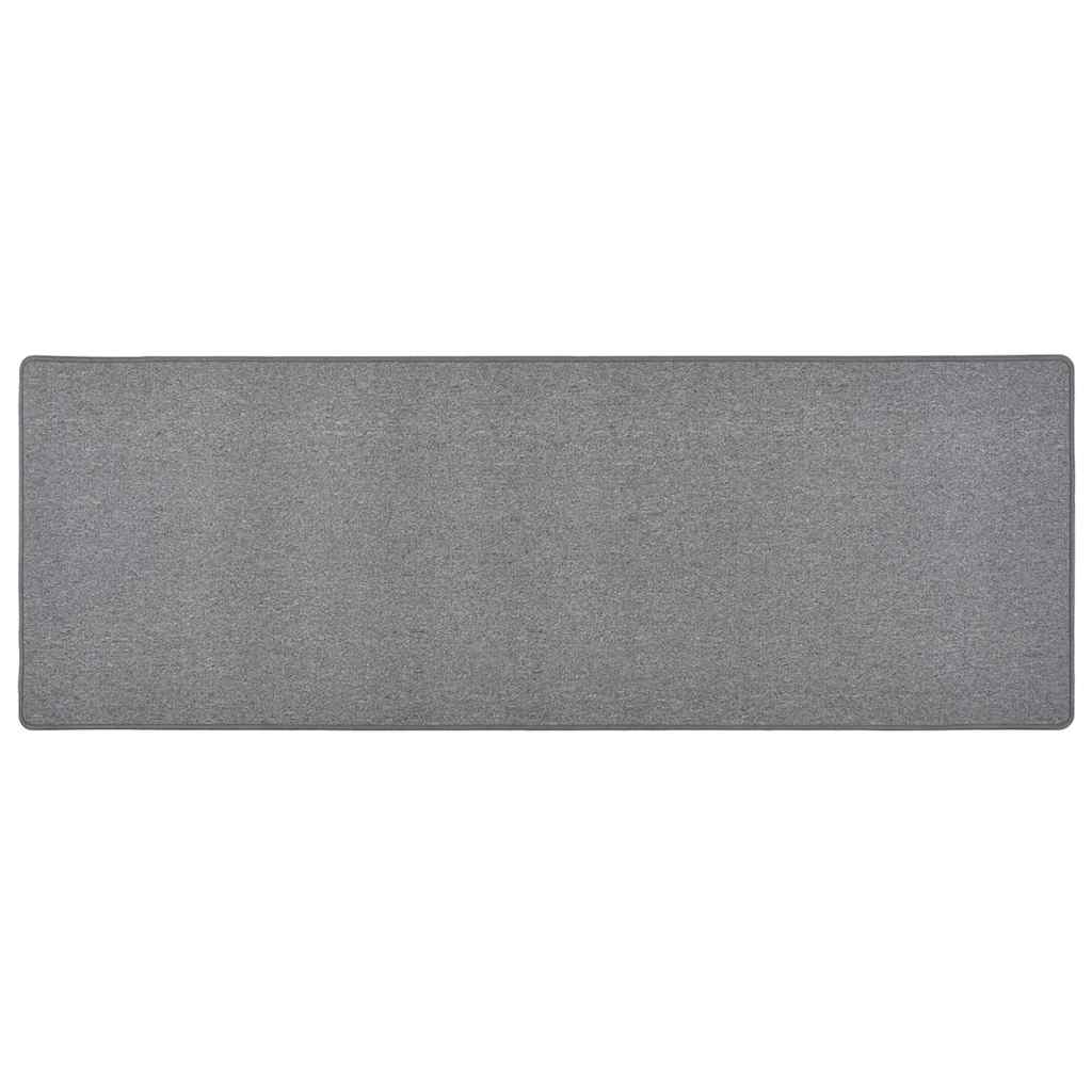 Chodnik 80x250 cm Ciemnoszary do Przedpokoju do Kuchni Antypoślizgowy