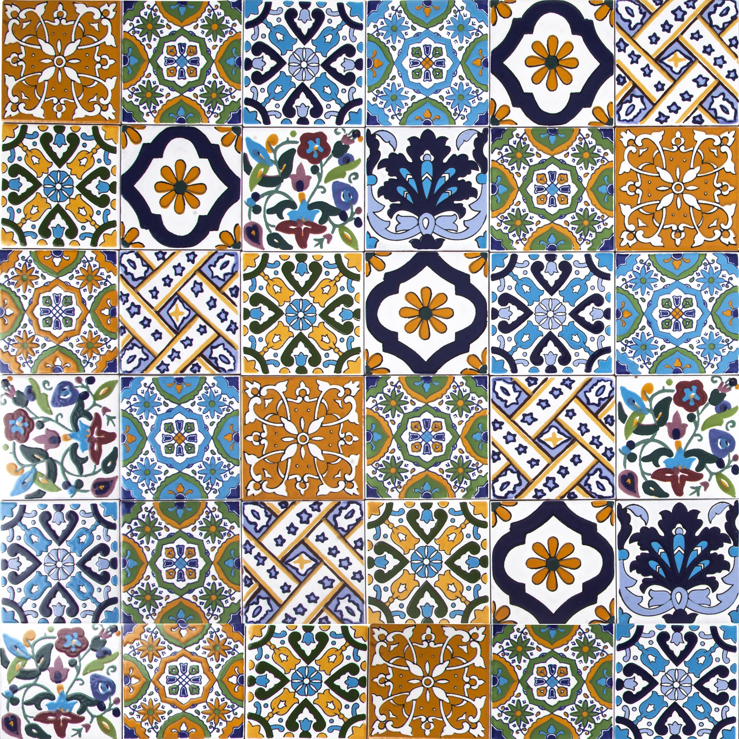 Mozaika marokańska 10×10 cm "Wati" – płytki ceramiczne do łazienki, kuchni i prysznica