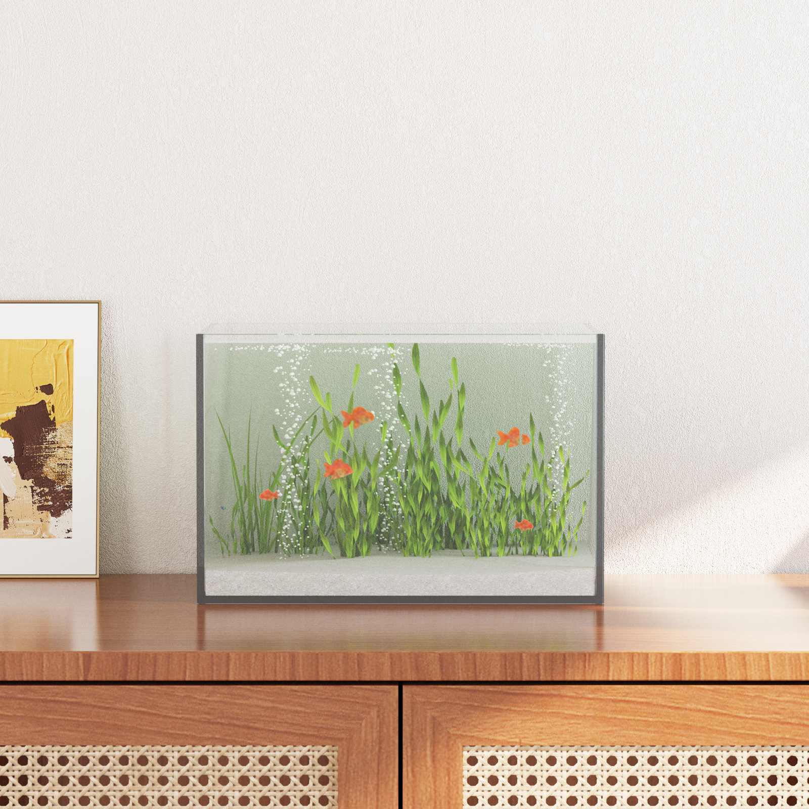 Akwarium z przechowywaniem przezroczysty 30 x 20 x 20 cm Szkło vidaXL
