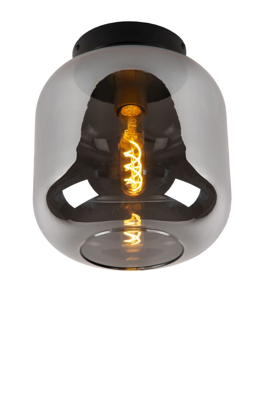 Lampa sufitowa JOANET szaro-odcienie szarości-czarna 1xE27x40W metal wym:28,5x25x25cm IP20 Lucide