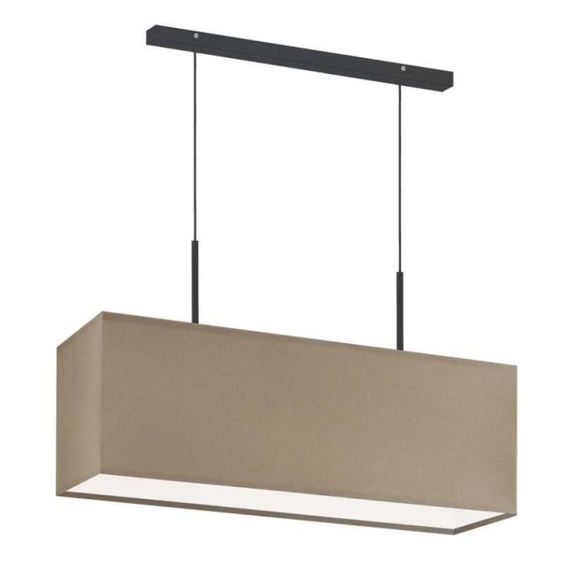 Lampa wisząca zwis żyrandol sufitowa z abażurem prostokąt MONO Z1