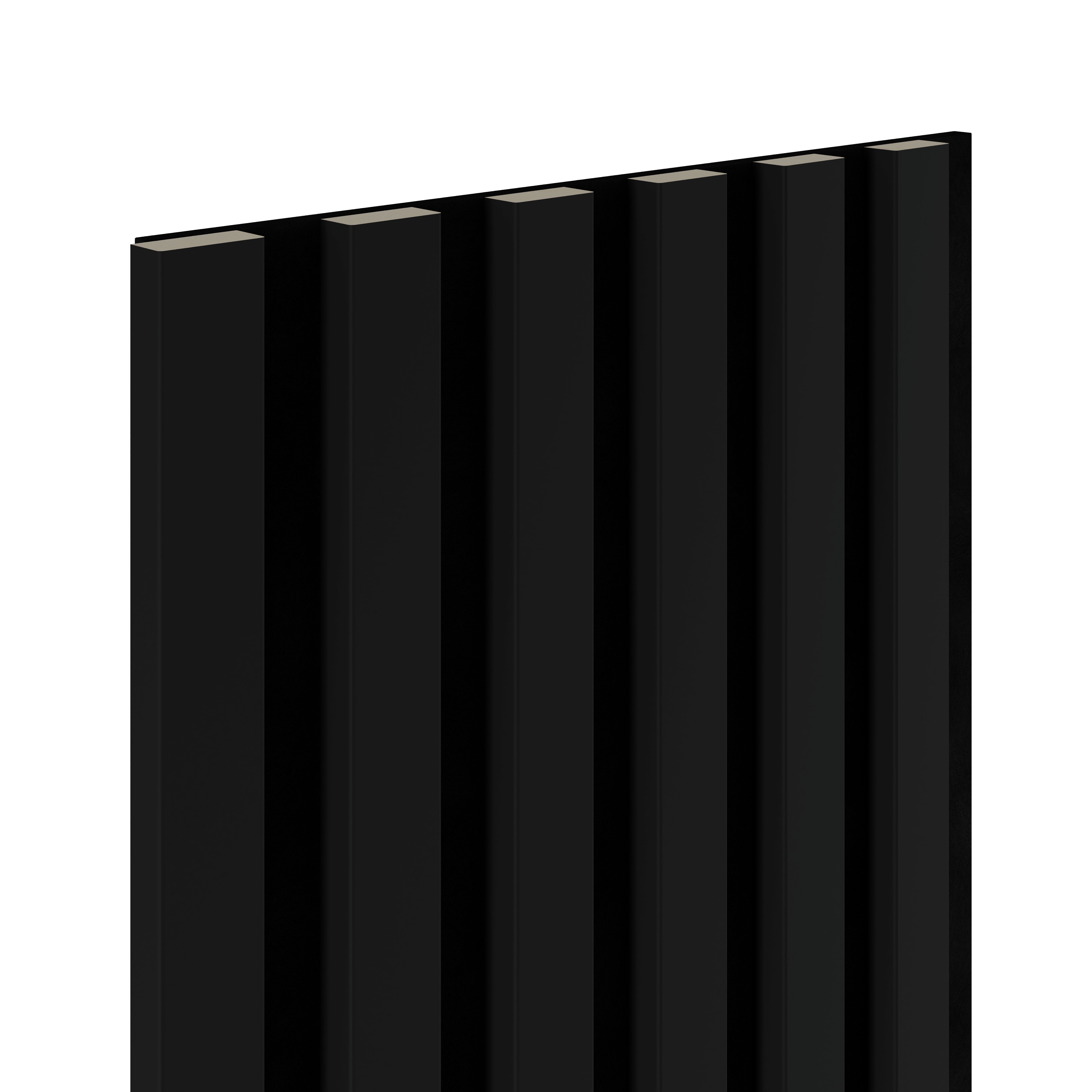 Lamele ścienne na czarnym filcu 6L Marbet Design WOODLINE 270x30 cm Czarny mat 1 szt.