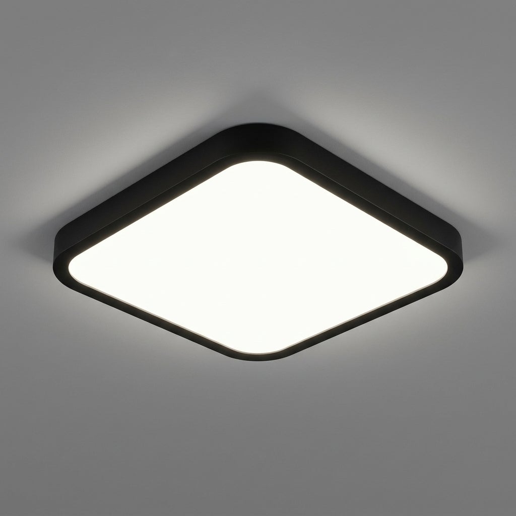 Plafon kwadratowy LED VT-8618S 18W 4000K 1830lm tworzywo sztuczne czarno-biały wym:6,5x29,5x29,5cm IP44 V-TAC