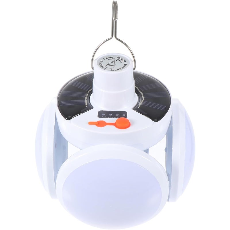 Wielofunkcyjna lampa solarna do użytku na kempingu i w sytuacjach awaryjnych, praktyczna i ładowalna lampa wisząca, oświetlenie zewnętrzne do namiotów